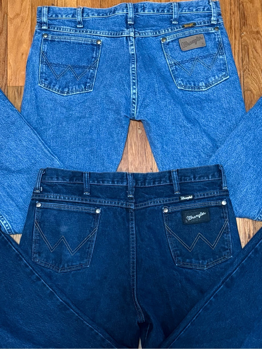 Wrangler 13MGSHD & 938SEDD Cowboy Cut Jeans - Blue Denim Men’s 36x32 Lot Of 2